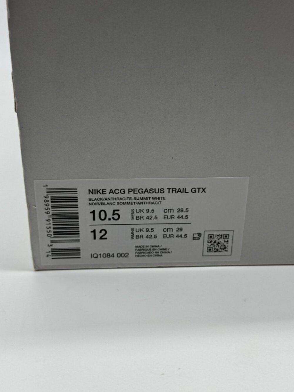 Nike ACG Mens Pegasus Trail GTX Black Shoes Sz 10.5 New Waterproof IQ1084-002 - Picture 10 of 11